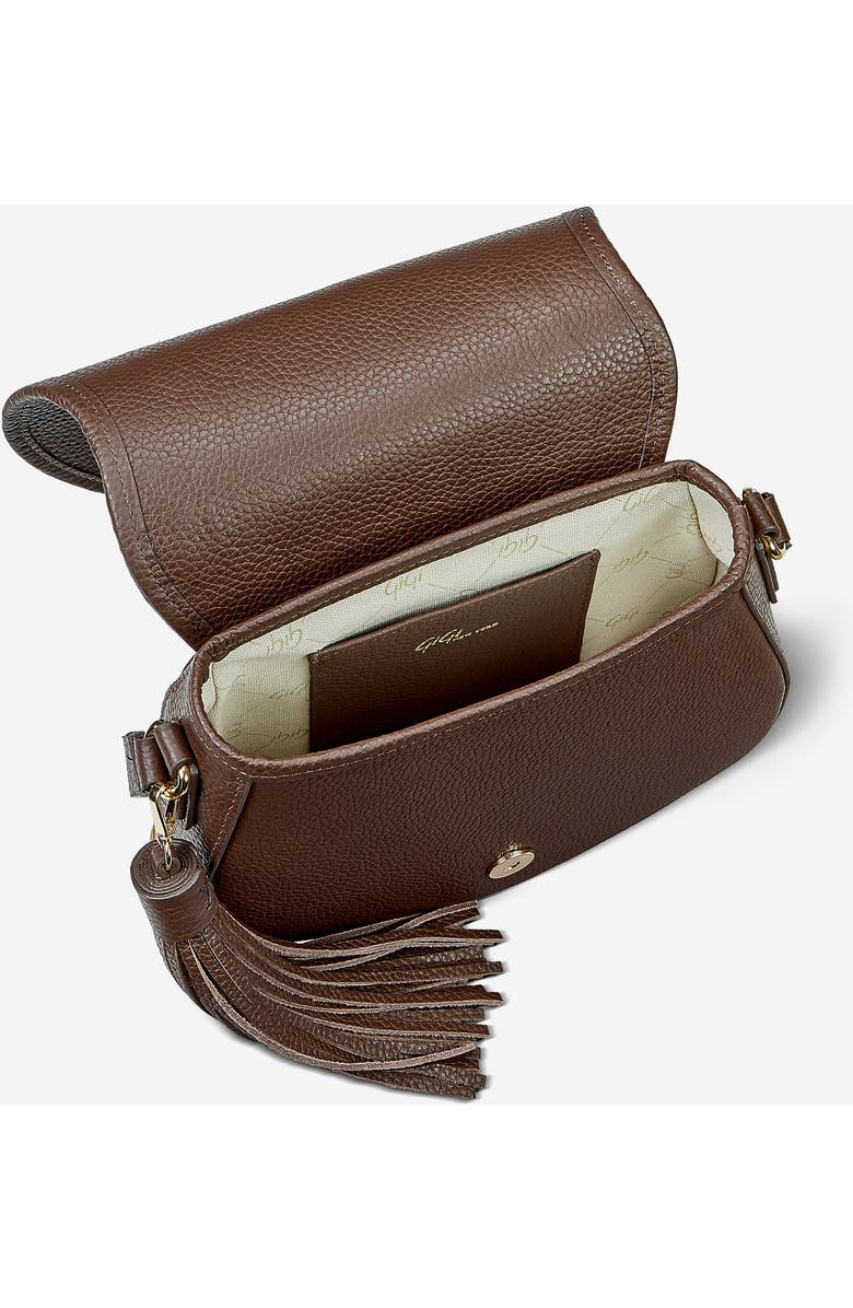 GiGi New York Jenni Saddle Bag, Alternate, color, Chocolate