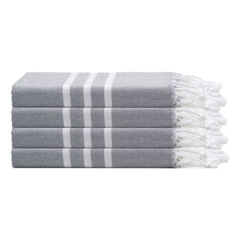 Trio Stripe Turkish Cotton Hand & Kitchen Towel Bundle