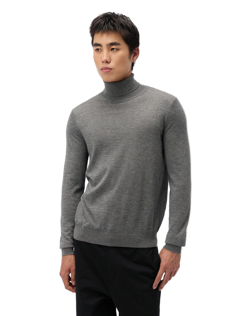 Cashmere-Silk Turtleneck Sweater