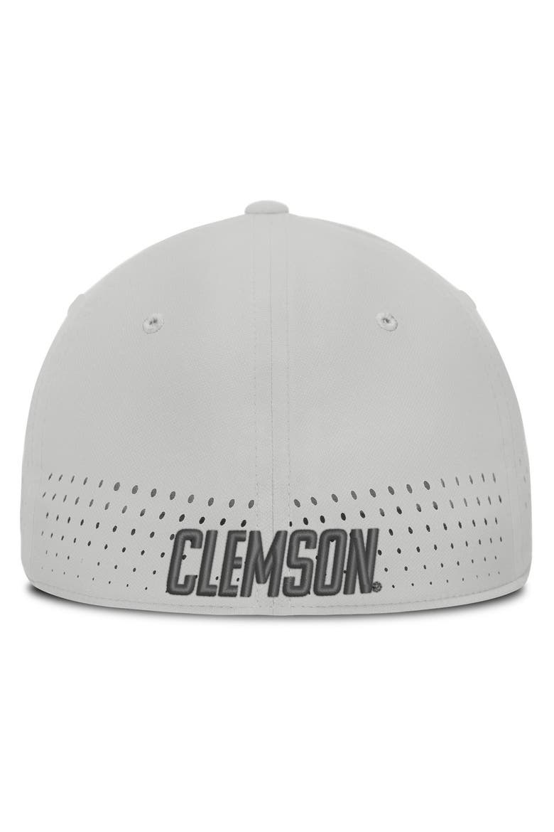 Men's Nike  Gray Clemson Tigers 2026 Sideline Practice AeroBill SwooshFlex Dri-FIT Hat, Alternate, color, Gray