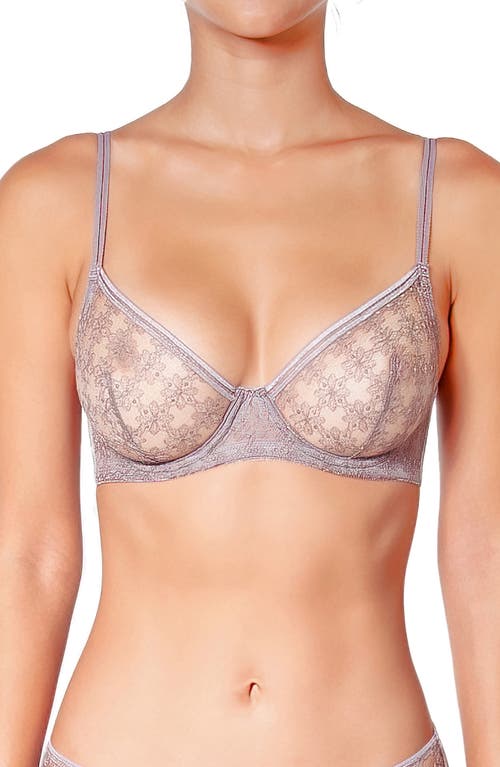 Huit Café Fleur Underwire Bra in Taupe at Nordstrom, Size 32C