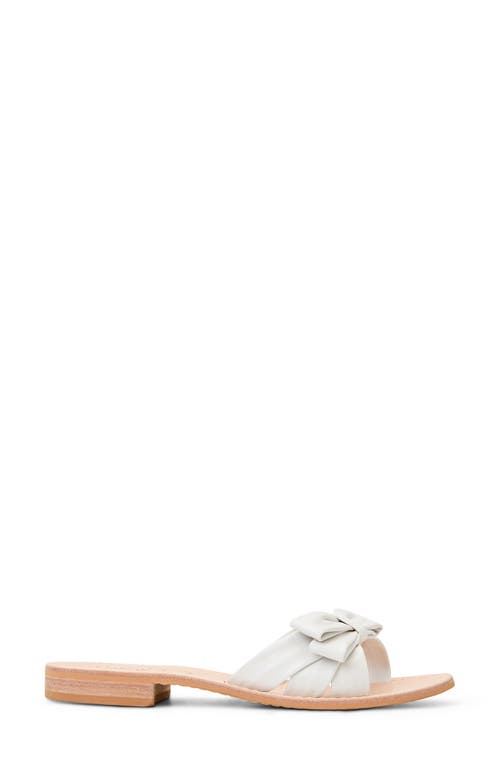 Jack Rogers Brightly Bow Slide Sandal In White