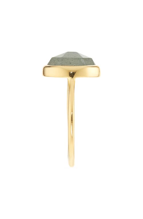 Monica Vinader Siren Labradorite Stacking Ring In Gold