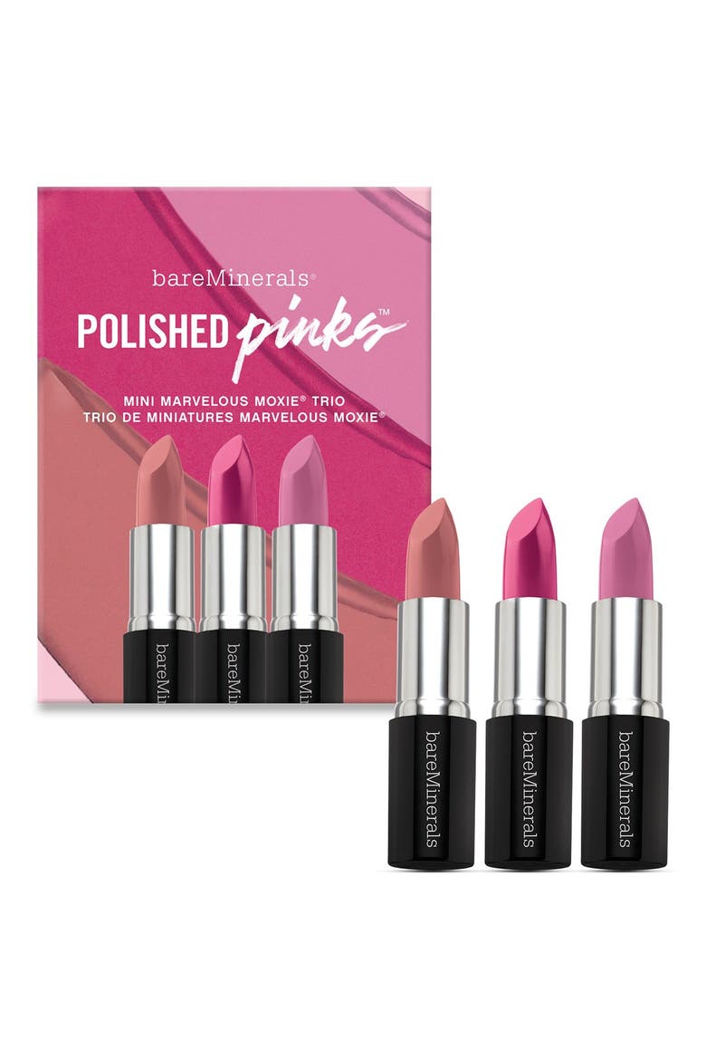 Polished Pinks® Mini Lipstick Trio (Limited Edition), Alternate, color, NO COLOR