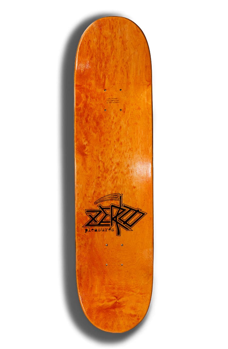 PLEASURES x Zero Reaper Skate Deck, Alternate, color, Silver