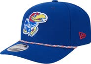 New Era Men's New Era Royal Kansas Jayhawks Game Day Multi-Rope 9SEVENTY Stretch-Snap Hat