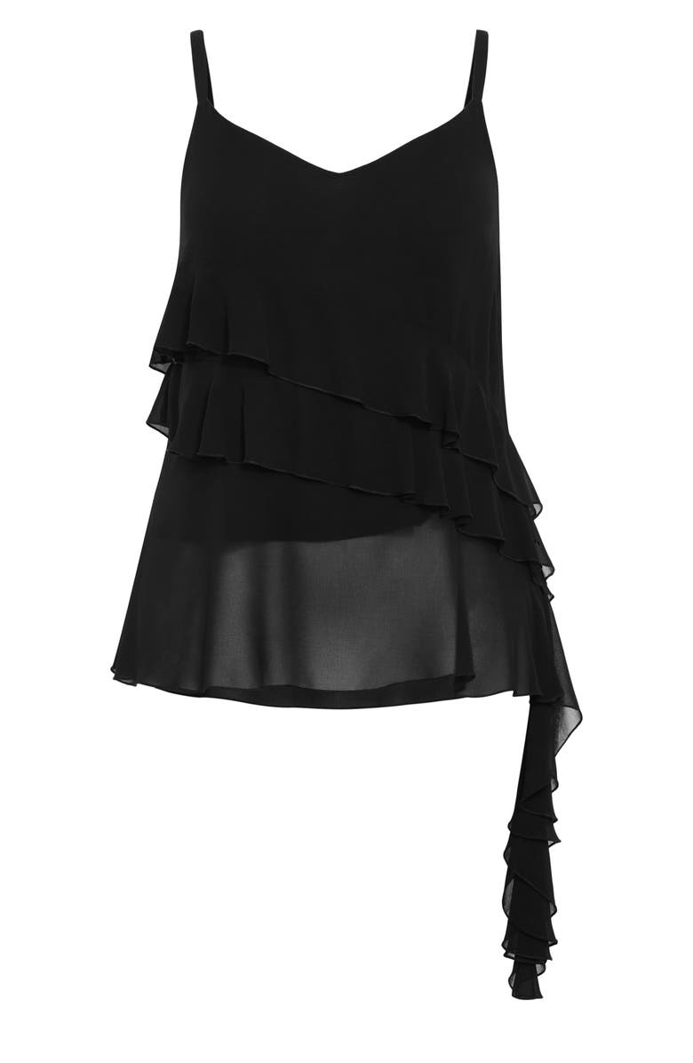 City Chic Lovers Lane Camisole, Alternate, color, Black