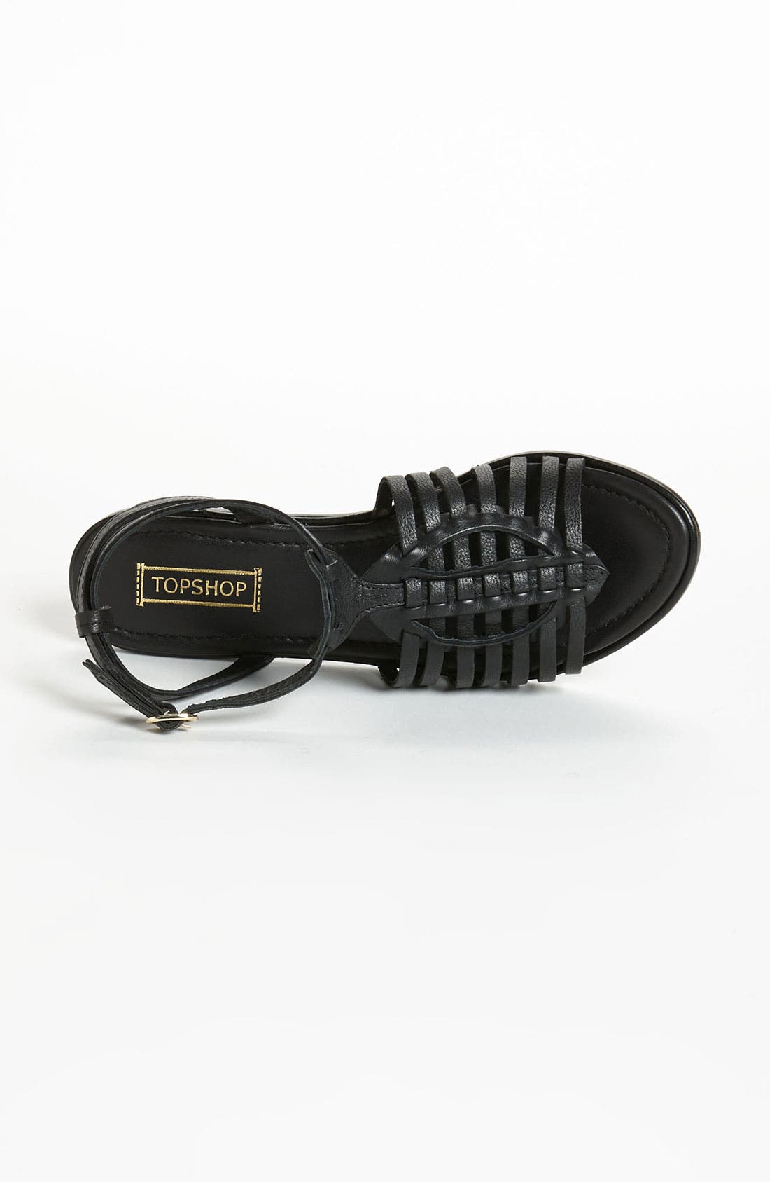 'Forward Vintage' Sandal, Alternate, color, BLACK