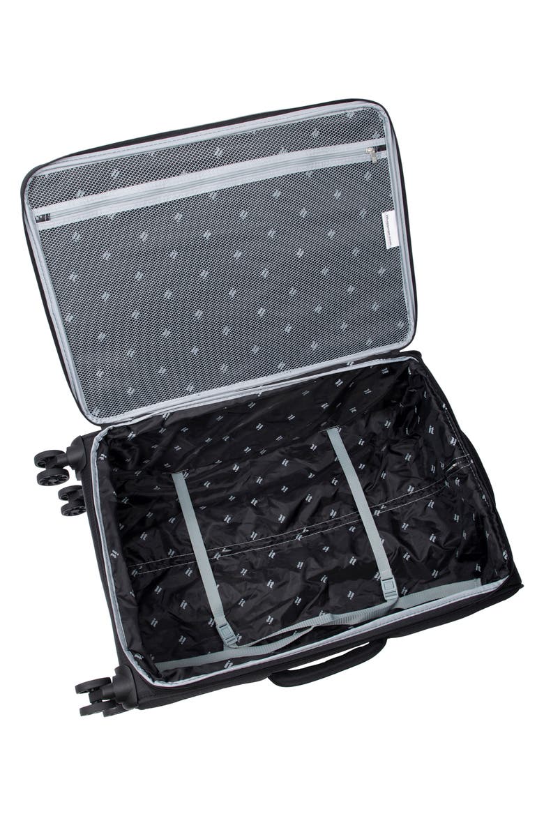 Eco-Classic Carry On Spinner Suitcase, Alternate, color, BLACK