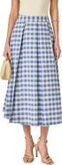 English Factory Checked Cotton Maxi Skirt