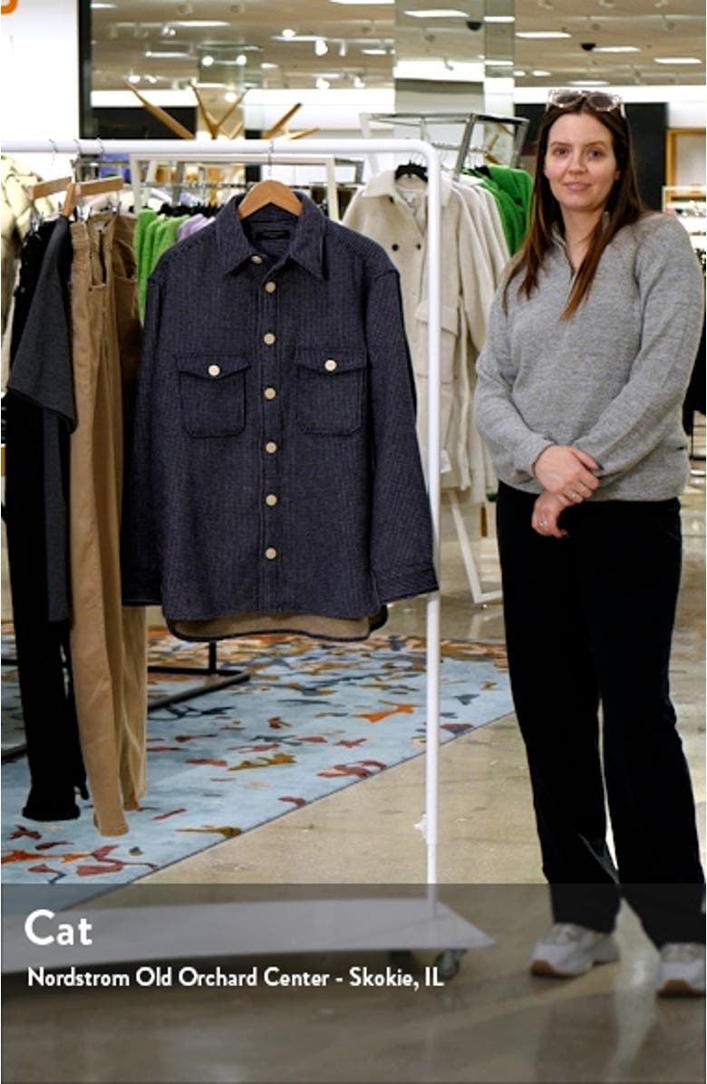 Richter Microcheck Patch Pocket Button-Up Shirt, sales video thumbnail