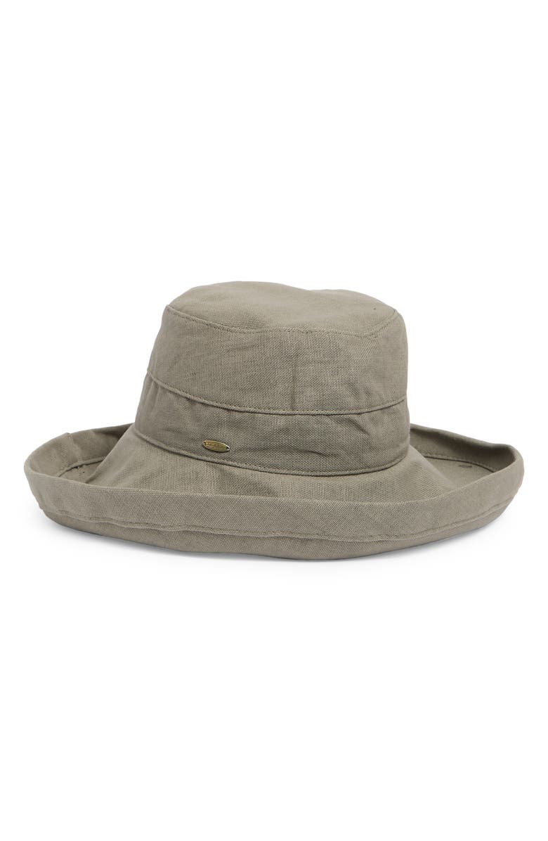 Scala Cloth UPF 50+ Hat, Main, color, Olive