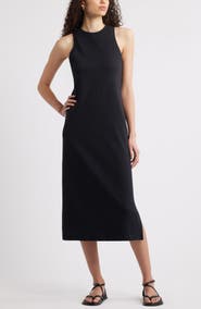Nordstrom Stretch Cotton Ribbed Tank Dress