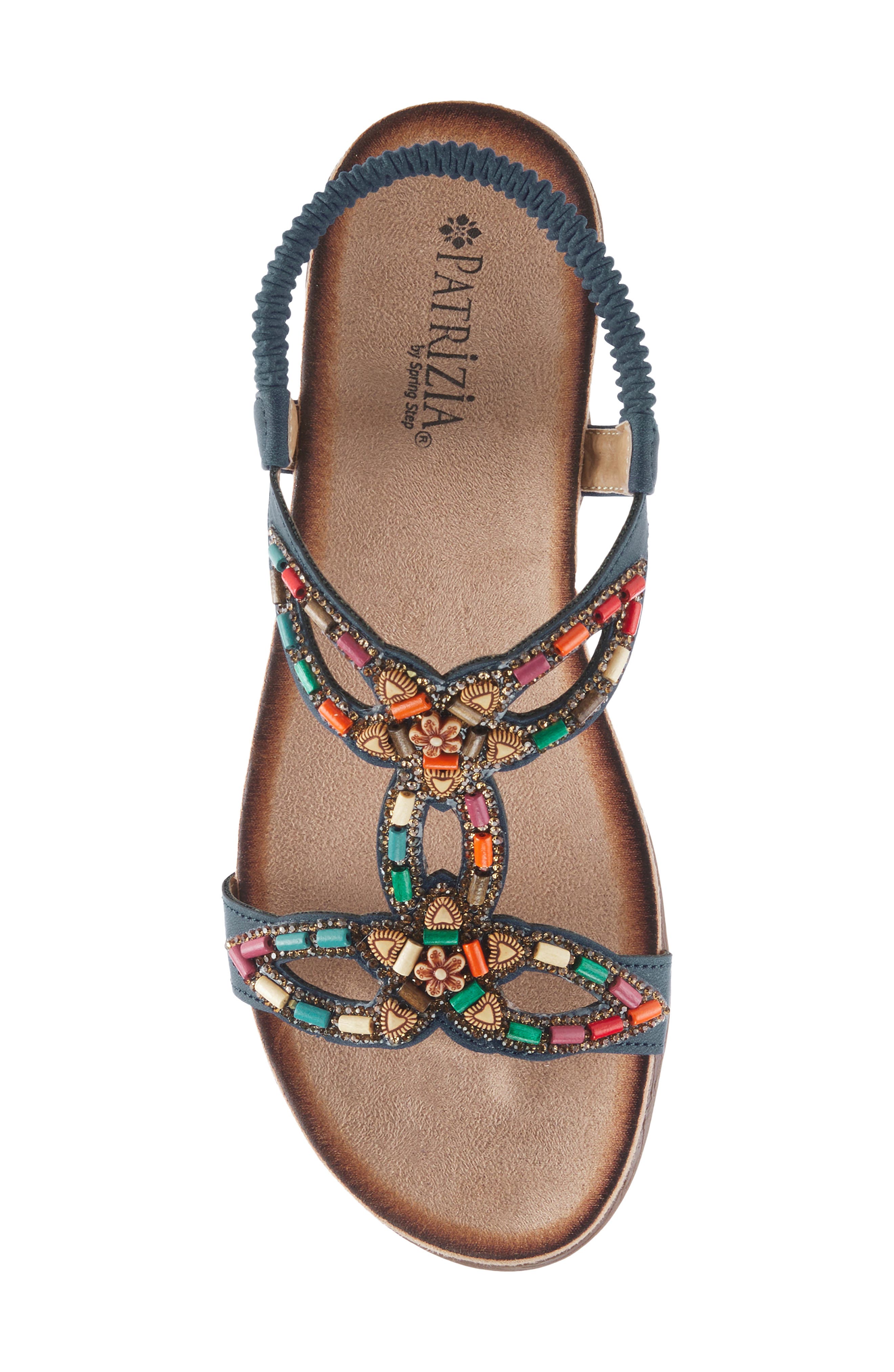 Volcanic Wedge Sandal, Alternate, color, NAVY