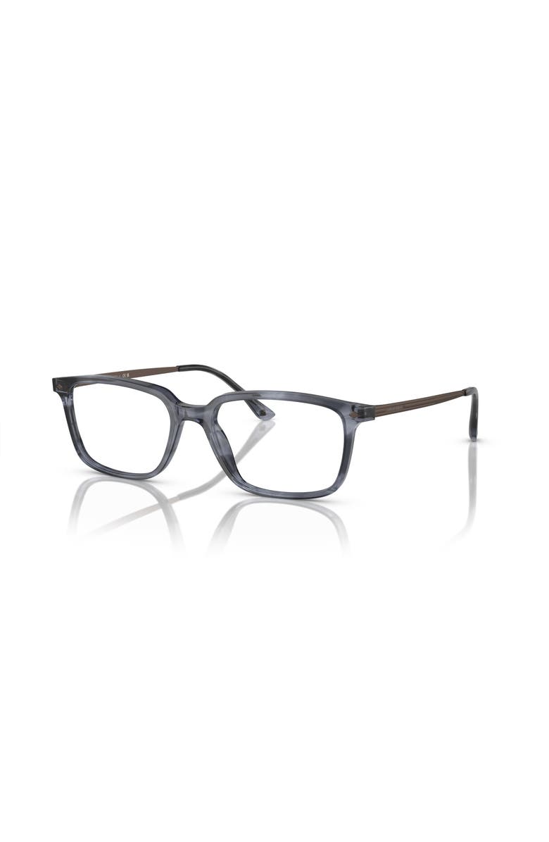 Giorgio Armani 55mm Rectangle optical glasses, Main, color, Blue