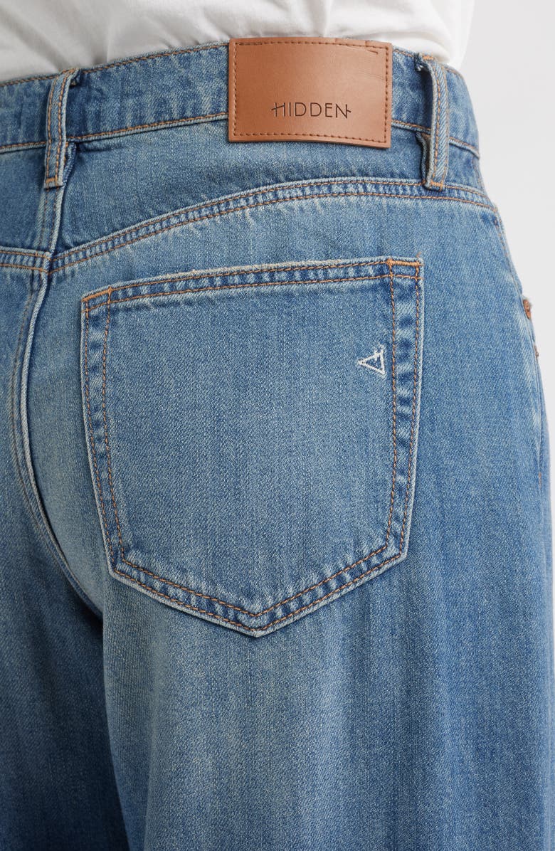 HIDDEN JEANS Oversize Wide Leg Baggy Jeans, Alternate, color, Med.wash