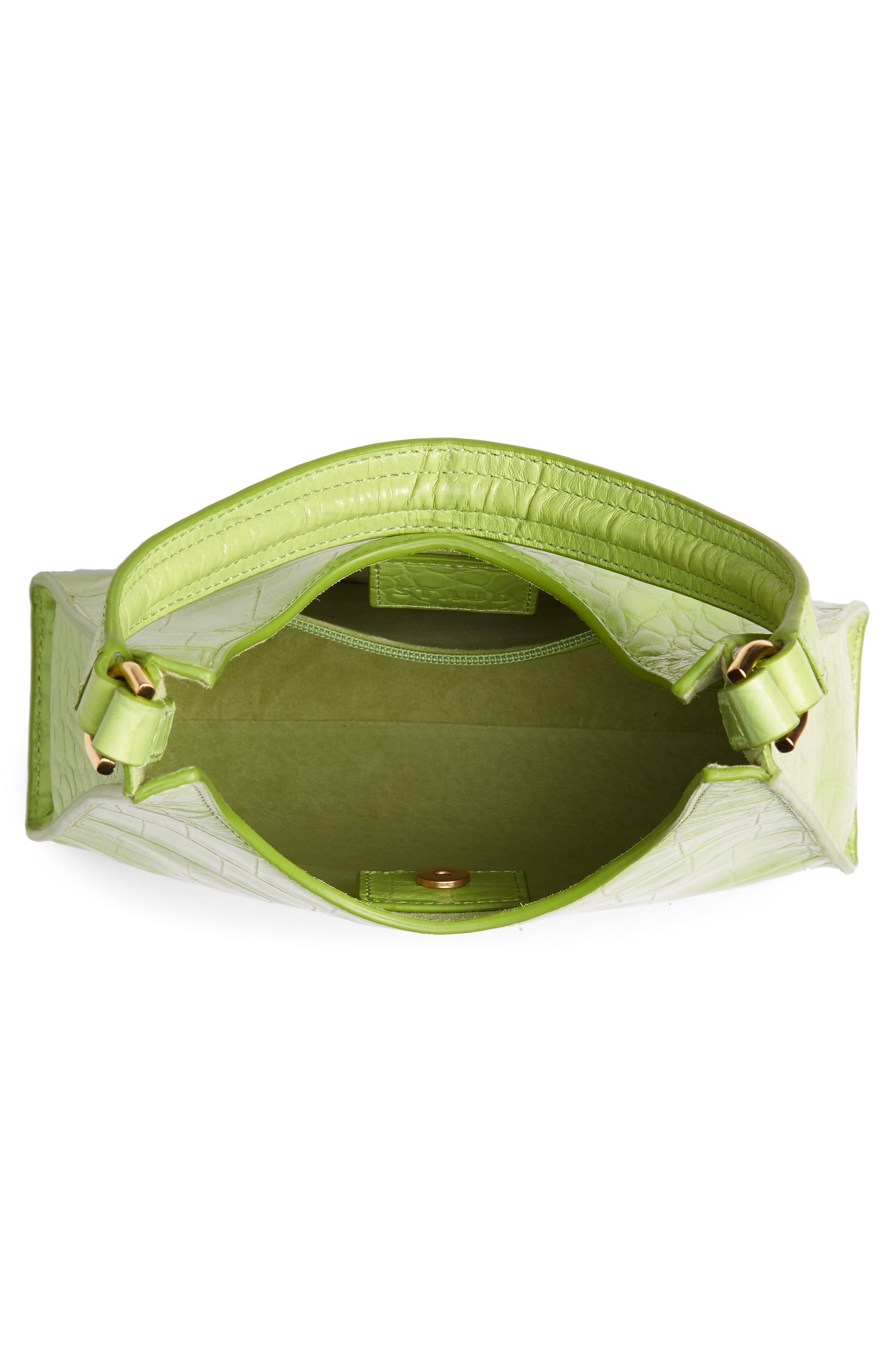 Small Rey Leather Shoulder Bag, Alternate, color, PISTACHIO