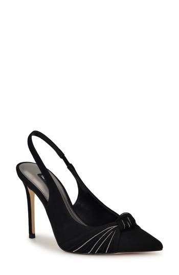 Nine West Faive Slingback Pointed Toe Pump In Black