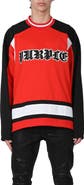 PURPLE BRAND Team Long Sleeve Mesh Hockey Jersey