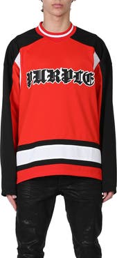 PURPLE BRAND Team Long Sleeve Mesh Hockey Jersey