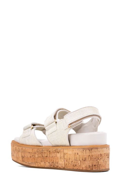 Shushop Lucille Platform Sandal In White