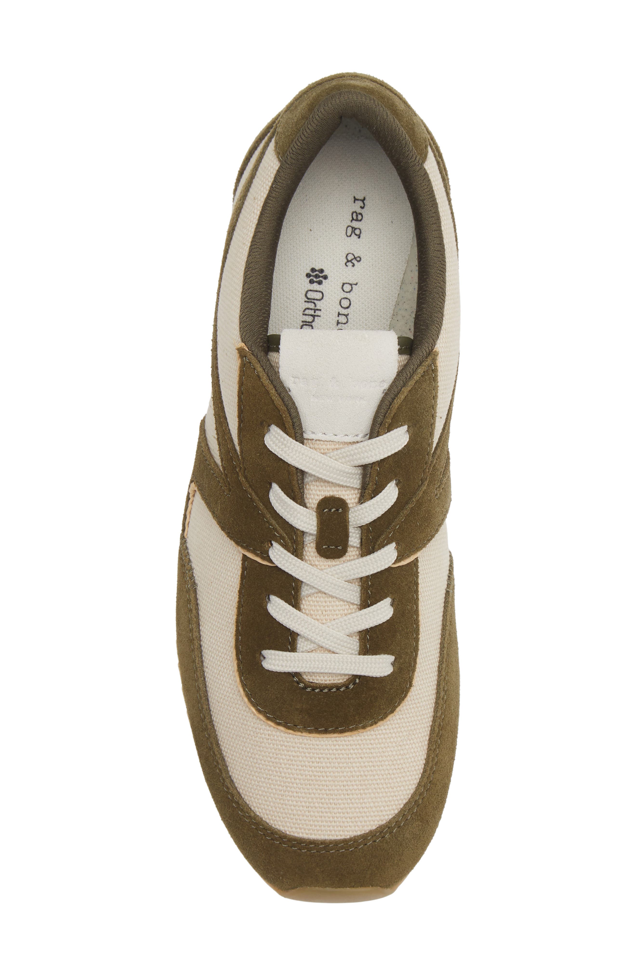 Retro Trainer Sneaker, Alternate, color, LODEN CANVAS