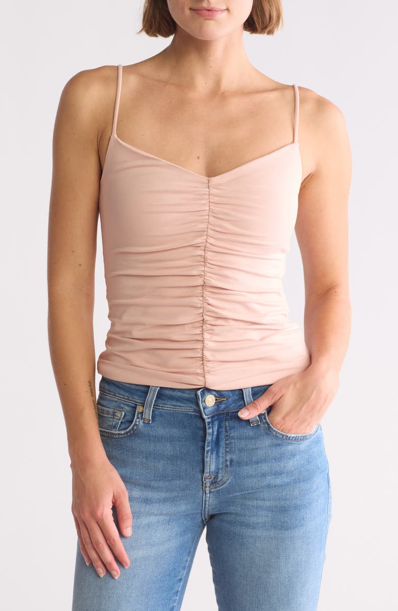 7 For All Mankind Ruched Camisole, Main, color,