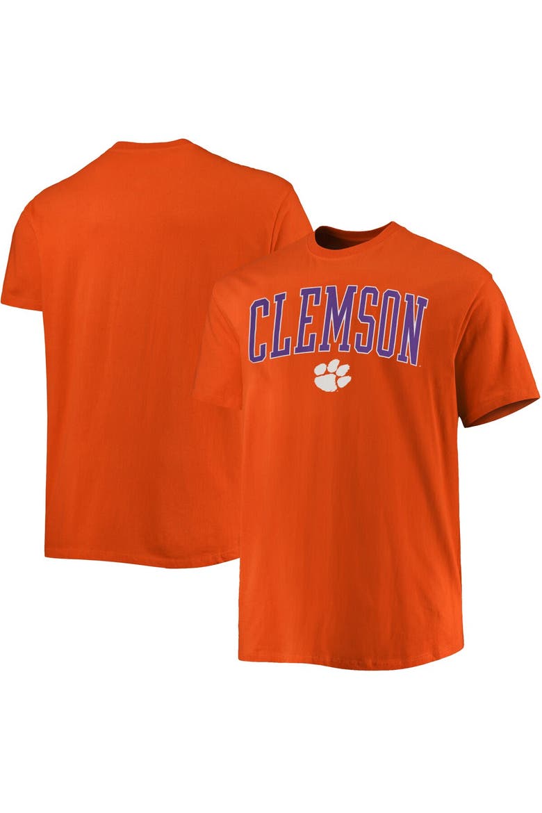 Men's Champion Orange Clemson Tigers Big & Tall Arch Over Wordmark T-Shirt, Main, color, Orange