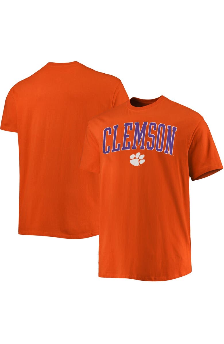 Champion Men's Champion Orange Clemson Tigers Big & Tall Arch Over Wordmark T-Shirt, Main, color, 