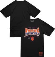 Mitchell & Ness Men's Mitchell & Ness  Black New York Knicks Worldwide Collection Glow Up T-Shirt