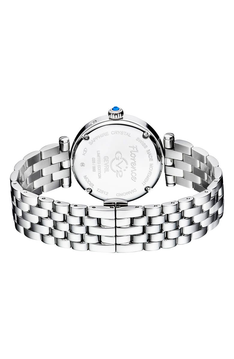 GV2 Florence Diamond Bracelet Watch, 36mm, Alternate, color, 