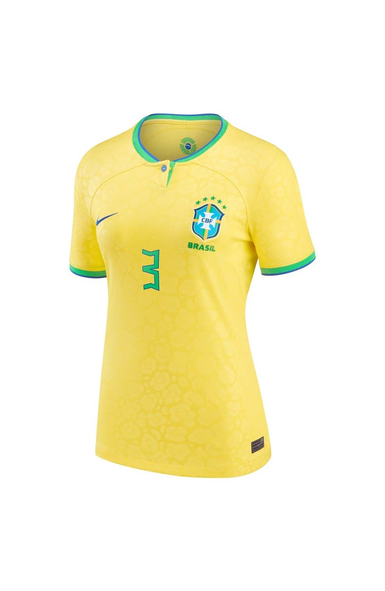 Nike Women's Nike Thiago Silva Yellow Brazil National Team 2022/23 Replica Home Jersey, Alternate, color, 