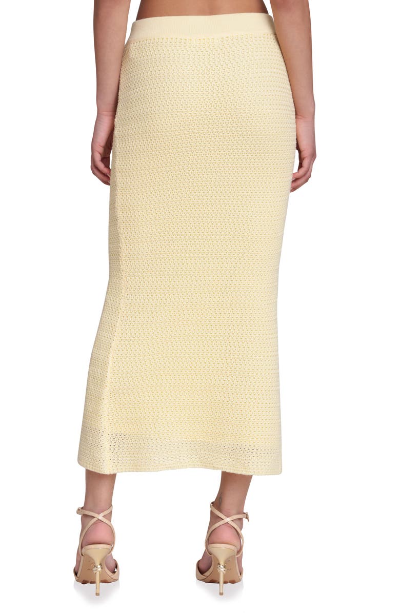 Avec Les Filles Knit Midi Skirt, Alternate, color, Butter
