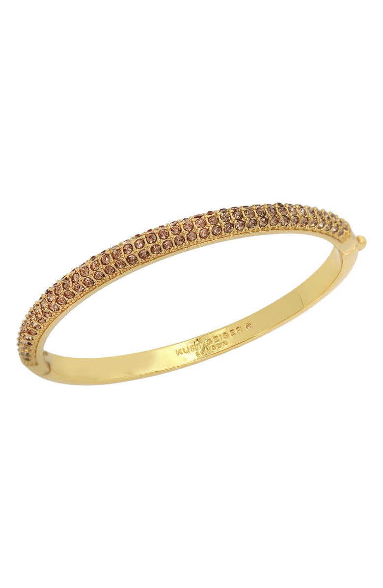 Kurt Geiger London Dome Pavé Bangle, Alternate, color, Gold