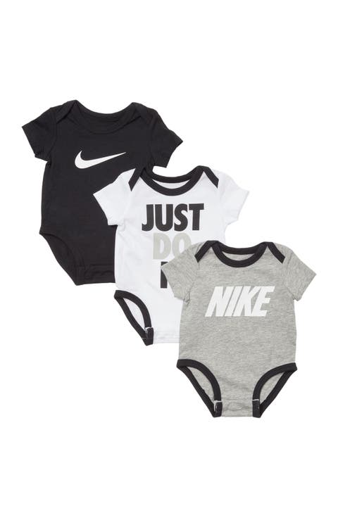 JDI Swoosh Logo Bodysuit - Set of 3 (Baby)