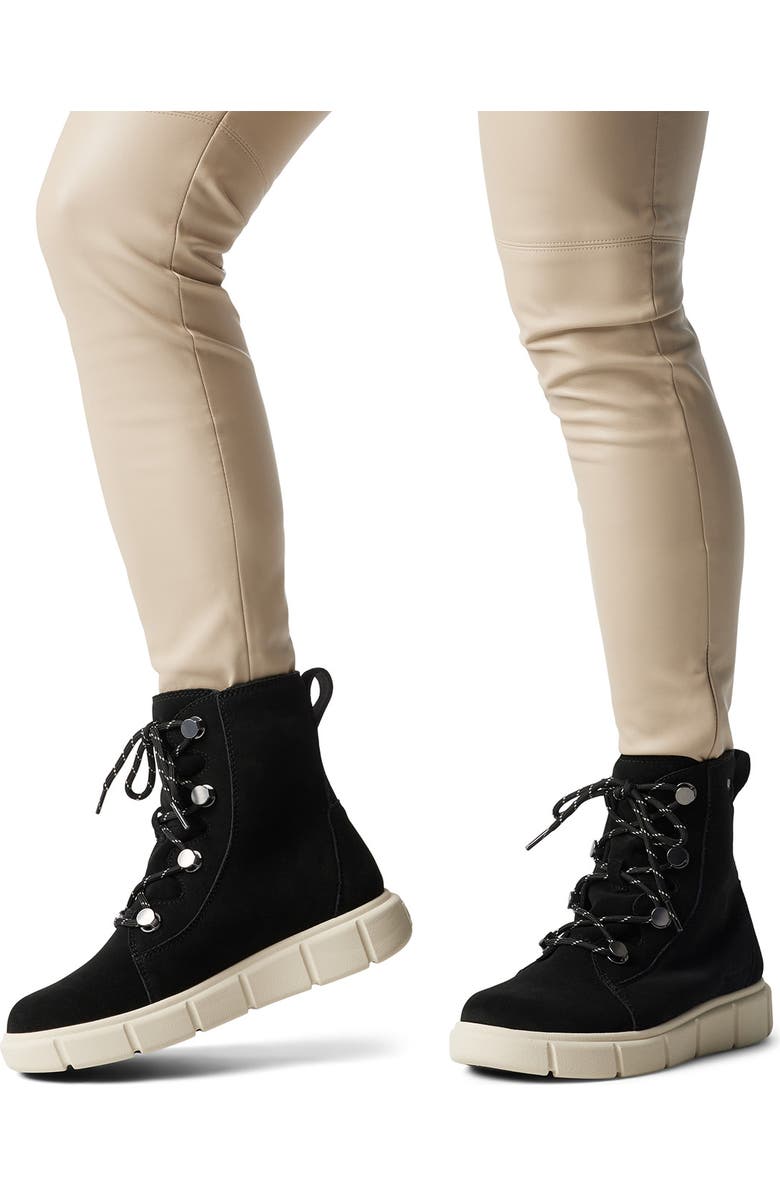 SOREL Explorer III Joan Waterproof Boot, Alternate, color, Black/ Chalk