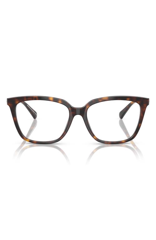 Emporio Armani 55mm Cat Eye Optical Glasses In Brown