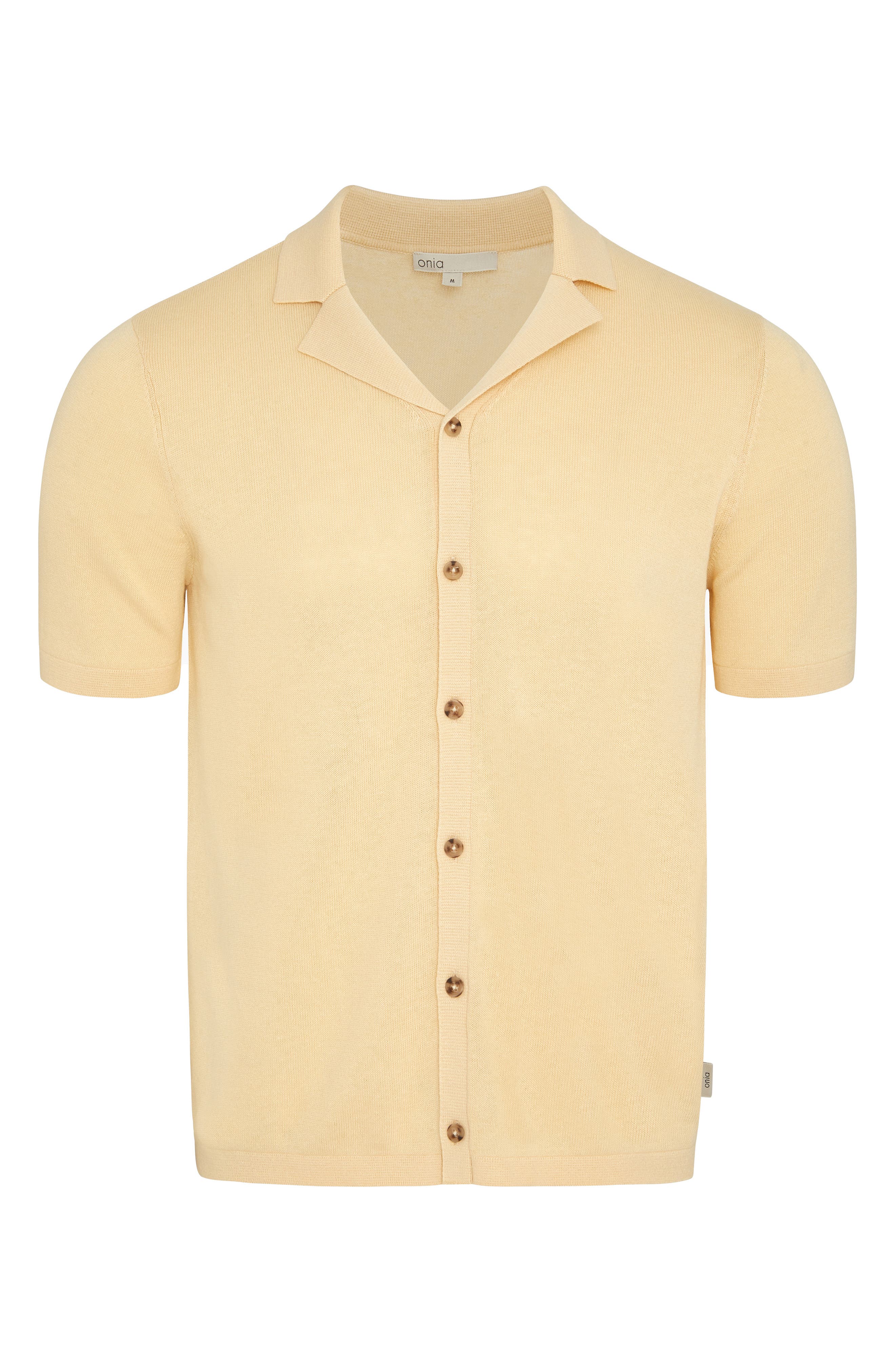 Onia Cotton Linen Blend Camp Sweater