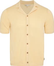 Onia Cotton Linen Blend Camp Sweater