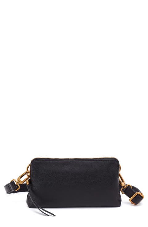 Slim Fern Leather Belt Bag