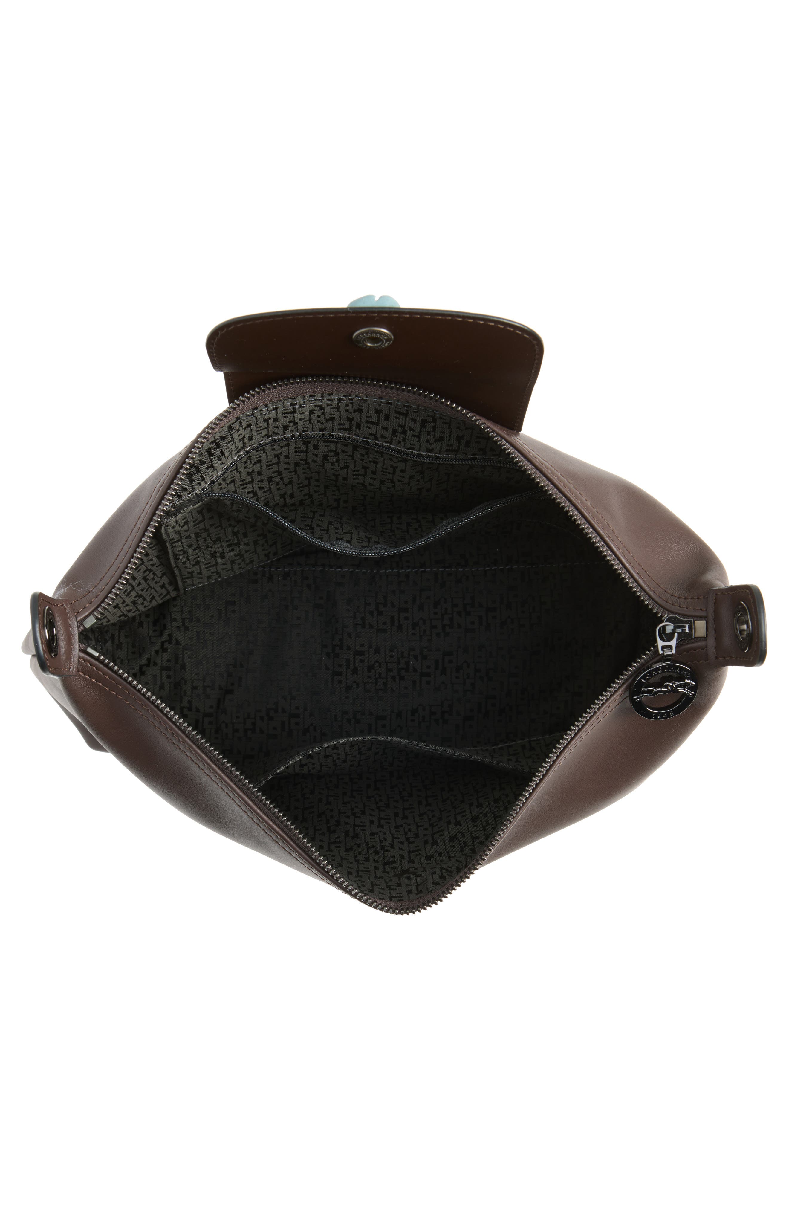 Longchamp Medium Le Pliage Xtra Leather Hobo Bag, Alternate, color, Mocha