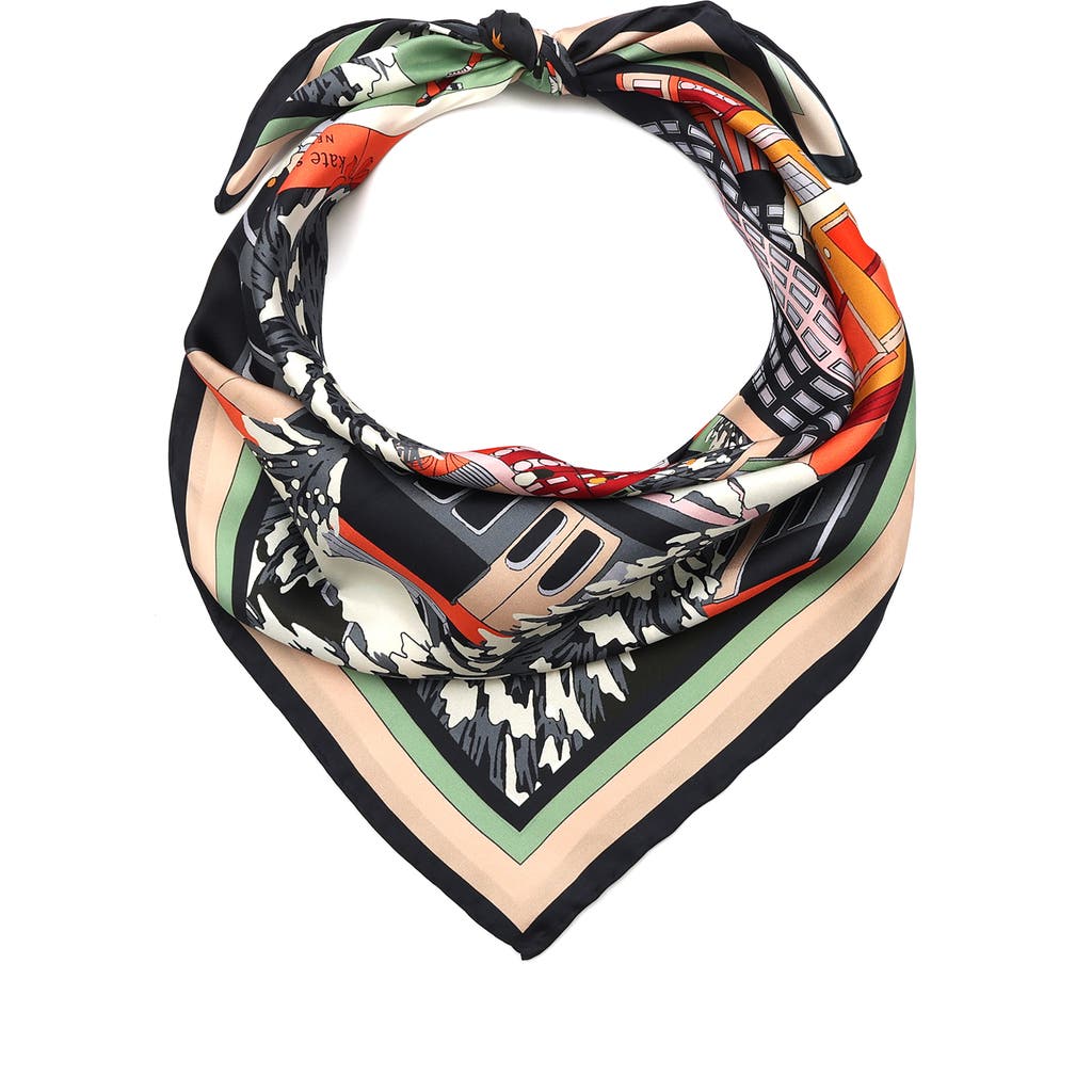 Kate Spade New York Snow Globe Square Silk Scarf In Multi