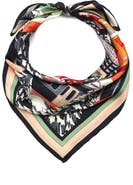 Kate Spade New York snow globe square silk scarf