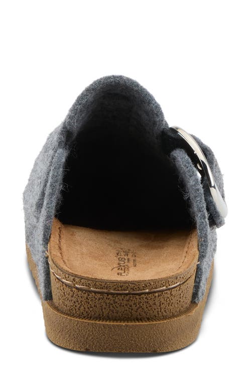 Flexus By Spring Step Giller Boiled Wool Clog In Gray