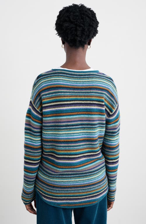 Seasalt Cornwall Fruity Ii Stripe Merino Wool Blend Sweater In Multi