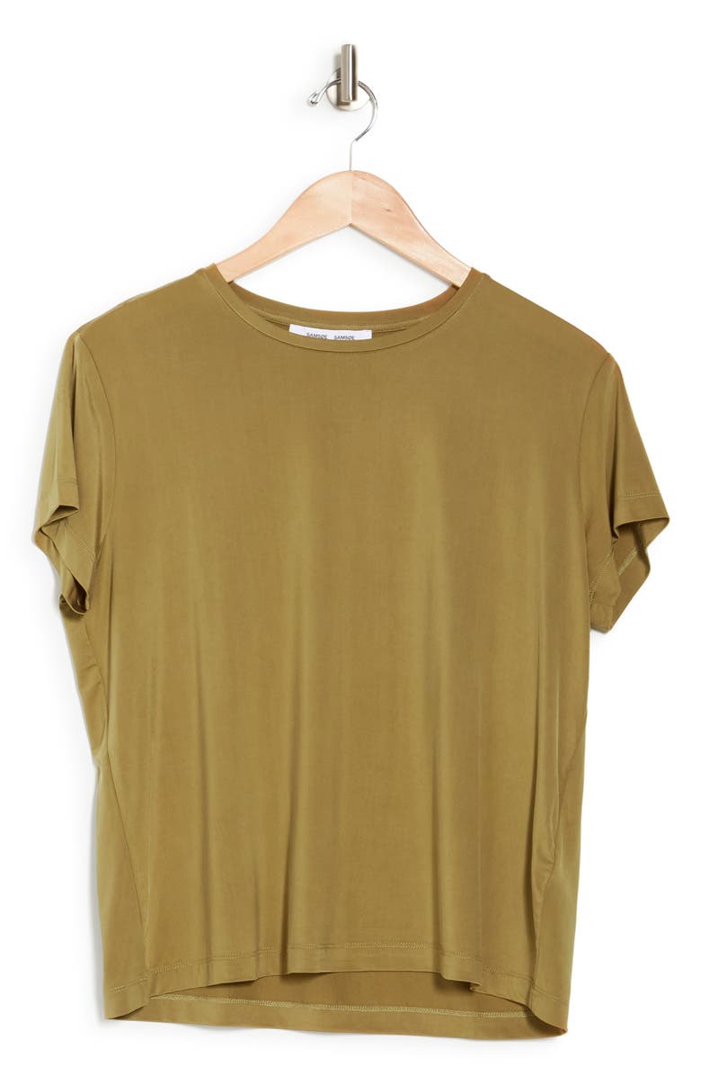 Samsøe Samsøe SAMSOE AND SAMSOE Siff Cap Sleeve T-Shirt, Alternate, color, 