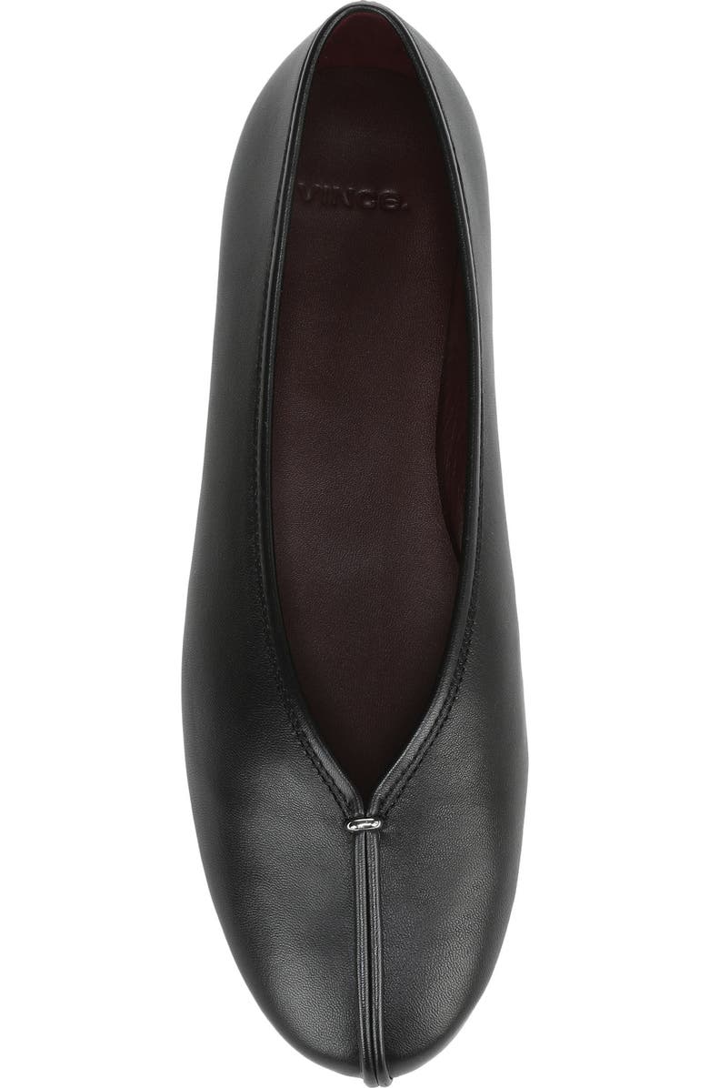 Vince Ori Ballet Flat, Alternate, color, Black