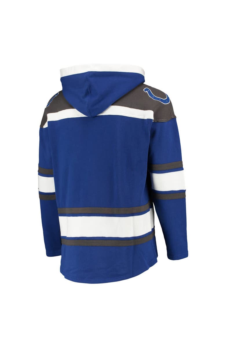 '47 Men's '47 Royal/Gray Indianapolis Colts Lacer V-Neck Pullover Hoodie, Alternate, color, Royal