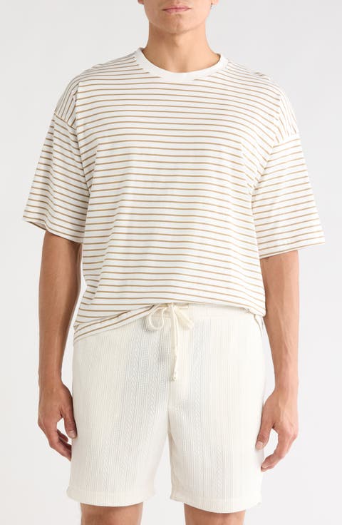 Stripe Knit T-Shirt