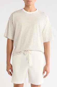 DENIM AND FLOWER Stripe Knit T-Shirt